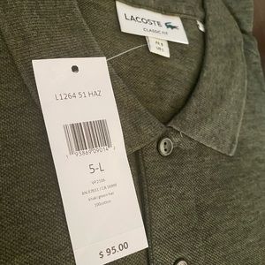 Lacoste Polo Classic fit - Khaki/green 5L
